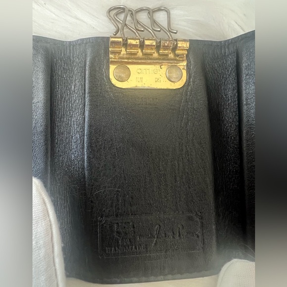 ⭐️MCM Germany Key Ring Holder in Nylon Exterior with Leather Interior.
